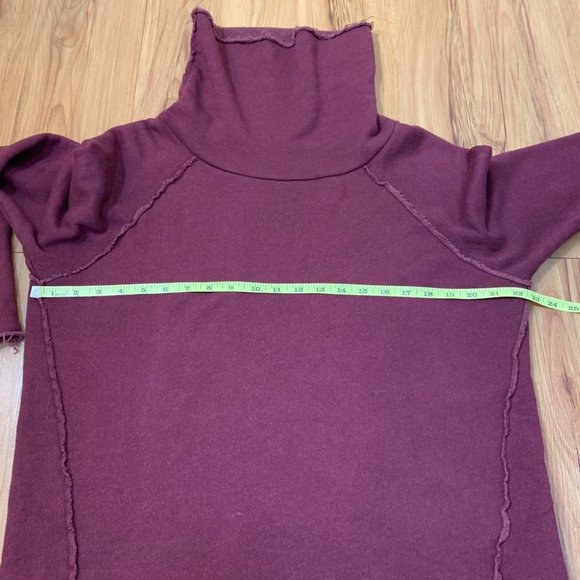 ALALA Maroon Riki Cowl Turtleneck Pullover Sweater - Picture 12 of 14